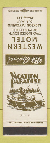 Matchbook Cover - Western Motel Jackson WY