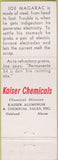 Matchbook Cover - Kaiser Chemicanls Joe Magarac Oakland CA