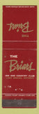 Matchbook Cover - The Briars Inn and Country Club Lake Simcoe ON WEAR