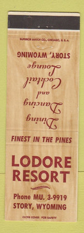 Matchbook Cover - Lodge Resort Story WY