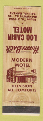 Matchbook Cover - Log Cabin Motel Salina KS