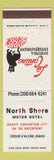 Matchbook Cover - North Shore Motor Hotel Coeur D'Alene ID