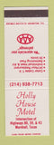 Matchbook Cover - Holly House Motel Marshall TX