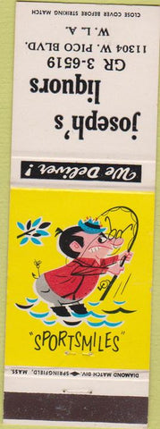 Matchbook Cover - Joseph's Liquors West Los Angeles CA