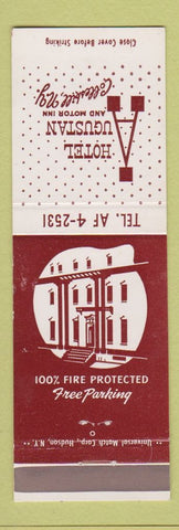 Matchbook Cover - Hotel Augustan Motor Inn Cobleskill NY