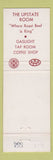Matchbook Cover - Hotel Augustan Motor Inn Cobleskill NY