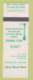 Matchbook Cover - Avila Beach Hotel Curacao Netherlands Antilles