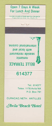 Matchbook Cover - Avila Beach Hotel Curacao Netherlands Antilles