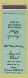 Matchbook Cover - Avonside Motel Falmouth NS WEAR