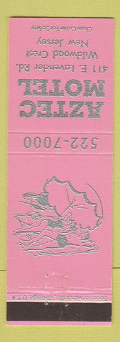 Matchbook Cover - Aztec Motel Wildwood Crest NJ PINK