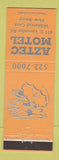 Matchbook Cover - Aztec Motel Wildwood Crest NJ ORANGE
