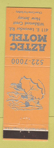 Matchbook Cover - Aztec Motel Wildwood Crest NJ ORANGE