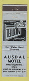 Matchbook Cover - Ausdal Motel Marshalltown IA WEAR