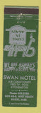 Matchbook Cover - Swan Motel Biloxi MS
