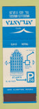 Matchbook Cover - Hotel Atlanta Brussels Belgium SAMPLE