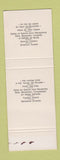 Matchbook Cover - Hotel Atlanta Brussels Belgium SAMPLE
