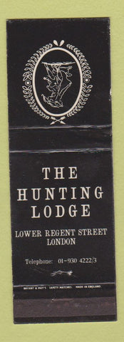 Matchbook Cover - Hunting Lodge London UK England