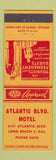 Matchbook Cover - Atlantic Blvd Motel Long Beach CA
