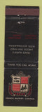 Matchbook Cover - Crest Motor Hotel Prince Rupert BC WEAR