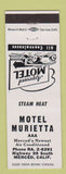 Matchbook Cover - Motel Murietta Merced CA