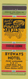 Matchbook Cover - Byeways Hotel Clark River ON WEAR