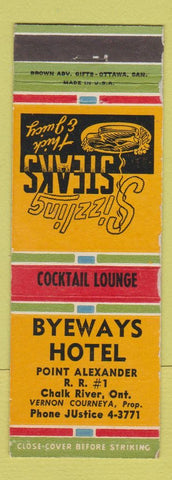Matchbook Cover - Byeways Hotel Clark River ON WEAR