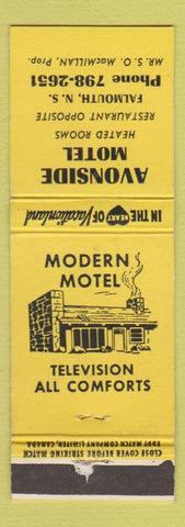 Matchbook Cover - Avonside Motel Falmouth NS WEAR