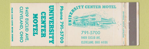 Matchbook Cover - University Center Motel Cleveland OH
