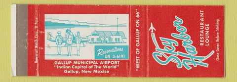 Matchbook Cover - Sky Harbor Restaurant Gallup NM Route 66