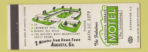 Matchbook Cover - Augusta Terrace Motel Clearwater FL