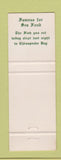 Matchbook Cover - King of the Sea New York City Full Length