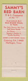 Matchbook Cover - Sammy's Red Barn Harlingen TX