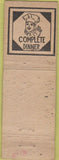Matchbook Cover - Town Lunch St Paul MN WORN