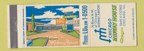 Matchbook Cover - Chicago Midway House IL