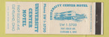 Matchbook Cover - University Center Motel Cleveland OH