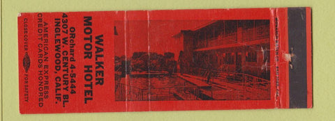 Matchbook Cover - Walker Motor Hotel Inglewood CA