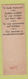 Matchbook Cover - Boulevard Coffee Shop Portland OR