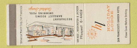 Matchbook Cover - Holiday Lodge San Francisco CA