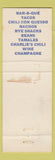 Matchbook Cover - Charlie's Restaurant Brownsville TX YELLOW