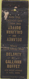 Matchbook Cover - Delaney Gallivan Buffet St Paul MN POOR