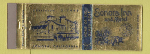 Matchbook Cover - Sonora Inn and Motel CA WEAR