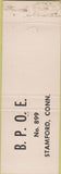 Matchbook Cover - Elks Lodge Christmas Stamford CT
