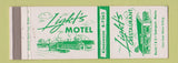 Matchbook Cover - Light's Motel Restaurant Searsport ME