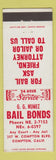 Matchbook Cover - GG Nunez Bail Bonds Compton CA