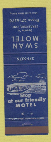 Matchbook Cover - Swan Motel Stratford ON