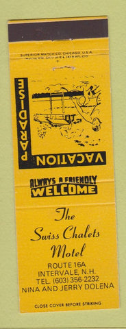 Matchbook Cover - Swiss Chalets Motel Invervale NH