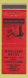 Matchbook Cover - Mariaggi Hotel Port Arthur ON RED
