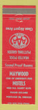 Matchbook Cover - Maywood Motels Portland OR