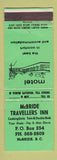 Matchbook Cover - McBride Travellers Inn McBride BC WORN