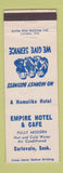 Matchbook Cover - Empire Hotel Cafe Carievale SK WEAR